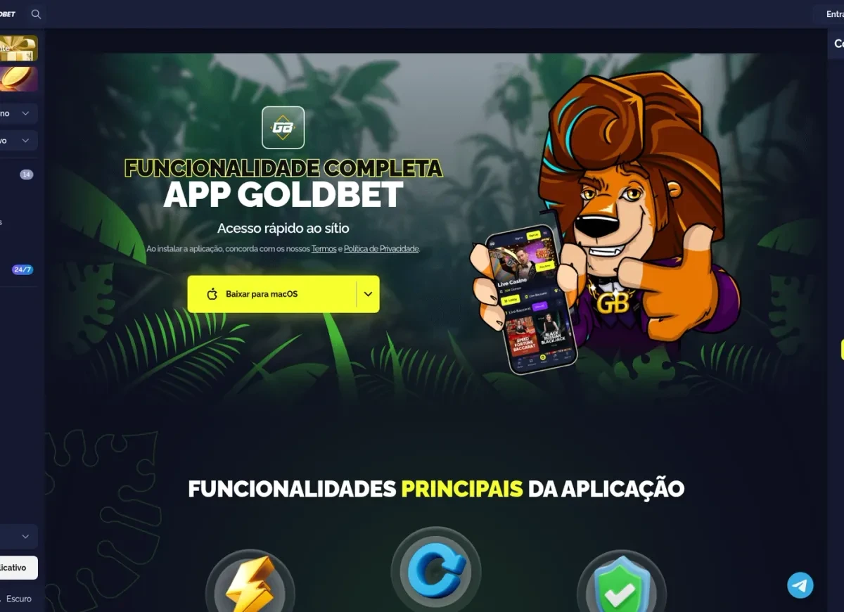 Goldbet: a página de instalação do aplicativo